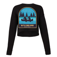 Battle Creek , National River In Usa Cropped Sweater | Artistshot