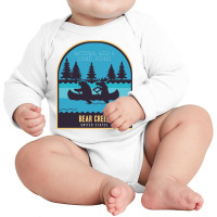 Bear Creek , National River In Usa Long Sleeve Baby Bodysuit | Artistshot