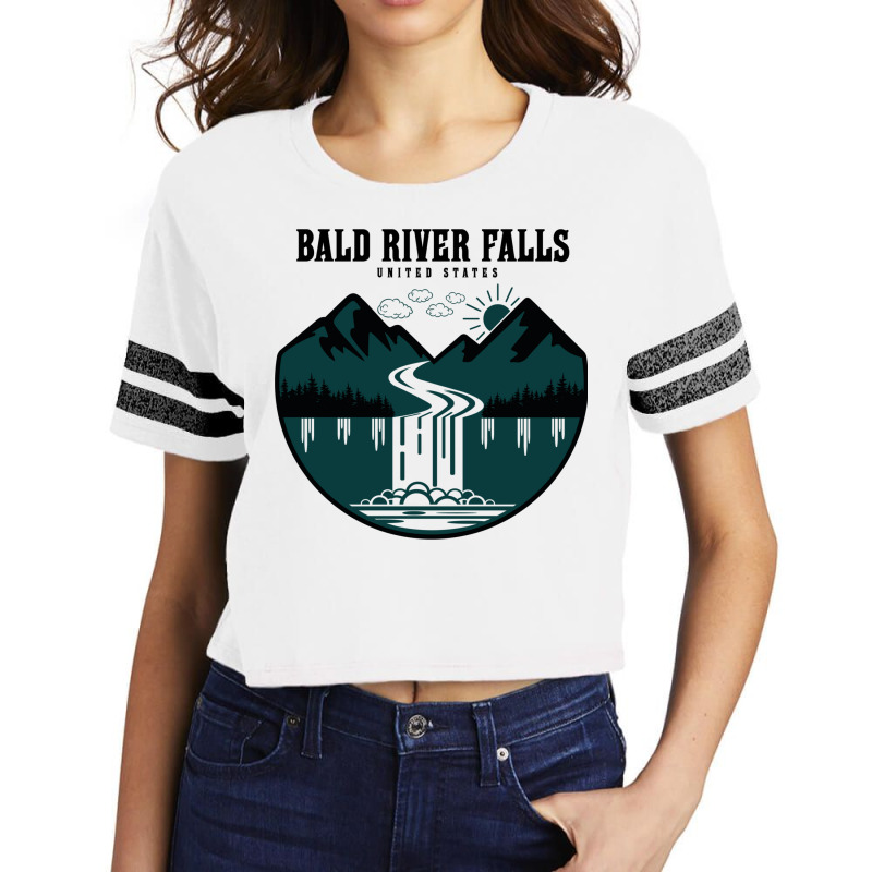 Bald River Falls United States Scorecard Crop Tee by RozakArt | Artistshot