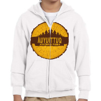 Auyuittug National Park Annual Ring Youth Zipper Hoodie | Artistshot