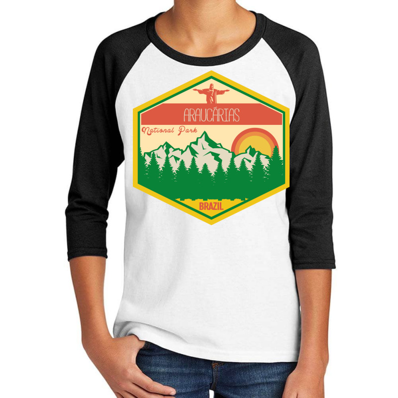 Araucárias National Park ,retro Brazil Youth 3/4 Sleeve by RozakArt | Artistshot