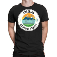 Angelina National Forest Retro Sign T-shirt | Artistshot