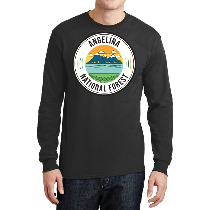 Angelina National Forest Retro Sign Long Sleeve Shirts by RozakArt | Artistshot