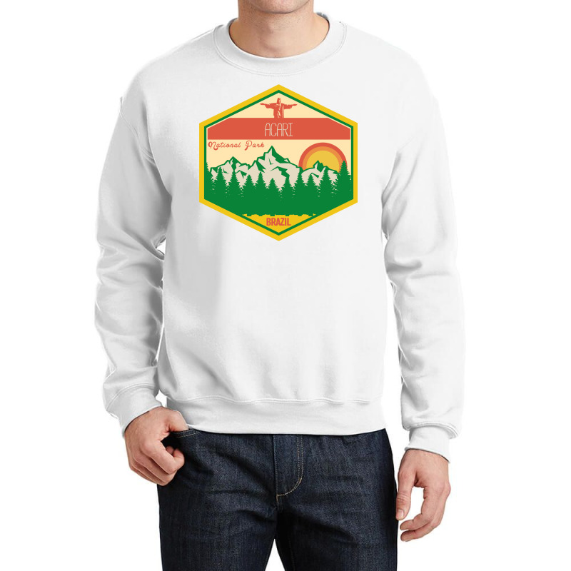 Acari National Park,retro Brazil Crewneck Sweatshirt | Artistshot