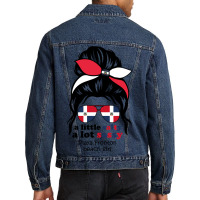 A Lot Sassy Dominican Beach Girl   Playa Fronton Men Denim Jacket | Artistshot