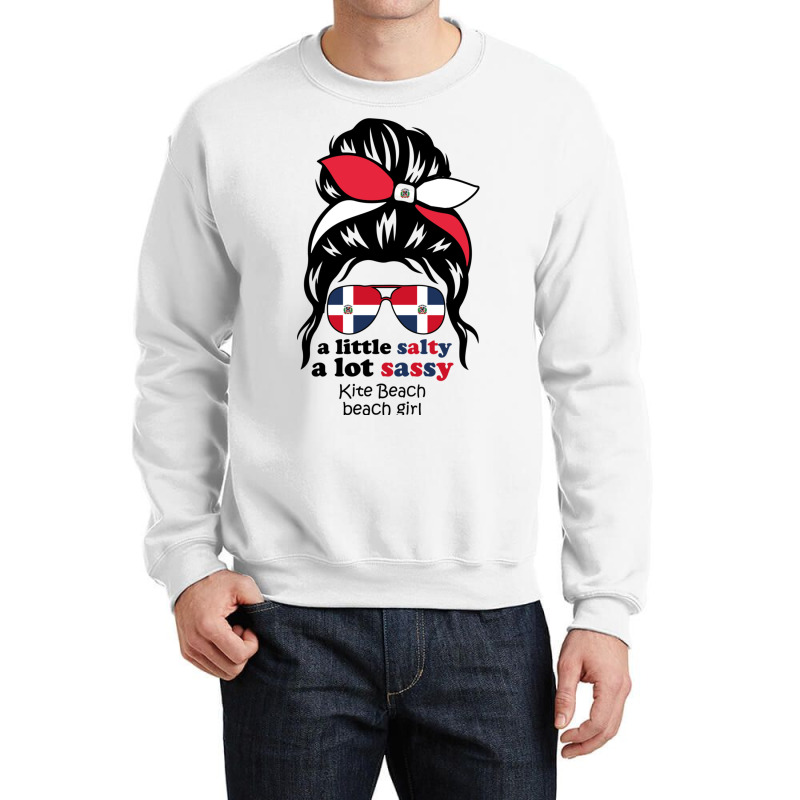 A Lot Sassy Dominican Beach Girl  Kite Beach Crewneck Sweatshirt | Artistshot