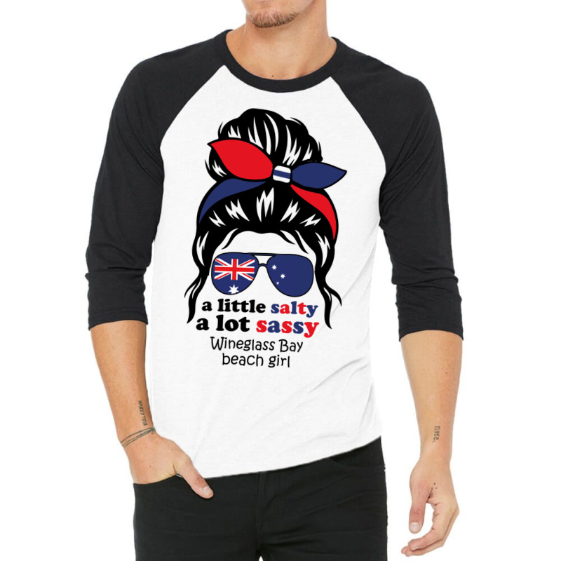 A Lot Sassy Beach Girl  Wineglass Bay Beach,austra 3/4 Sleeve Shirt | Artistshot