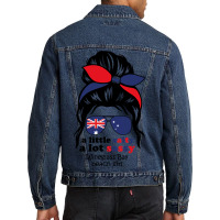 A Lot Sassy Beach Girl  Wineglass Bay Beach,austra Men Denim Jacket | Artistshot