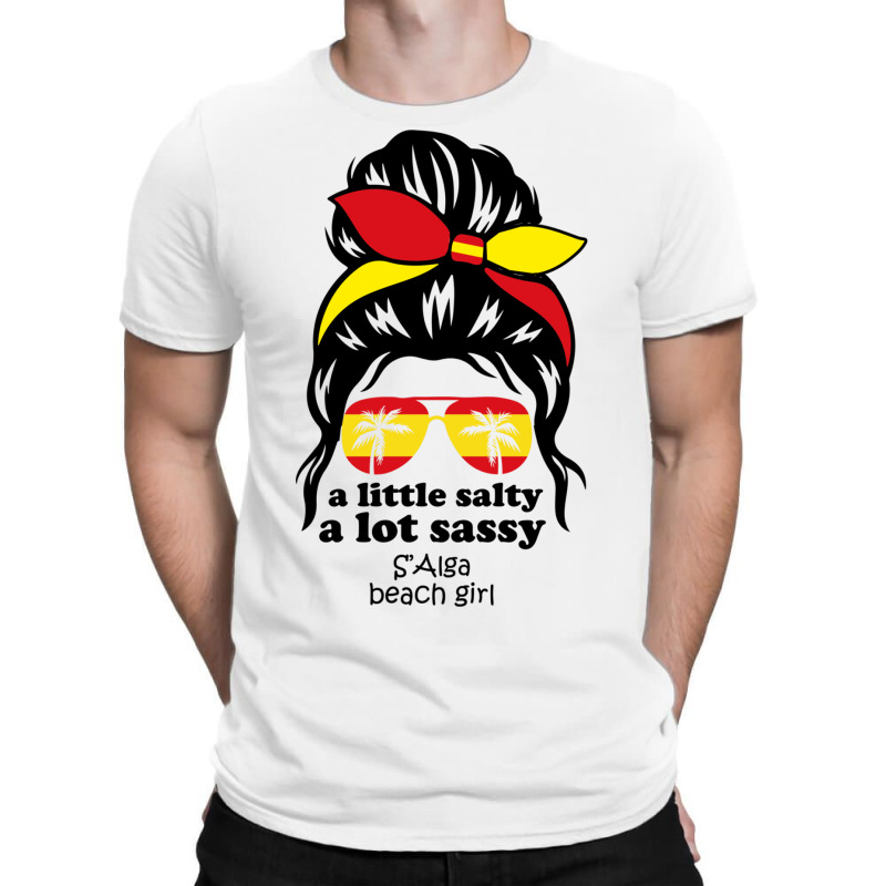 A Lot Sassy Beach Girl  S Alga Beach, Spain T-shirt | Artistshot