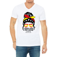 A Lot Sassy Beach Girl  Chipiona Beach, Spain V-neck Tee | Artistshot