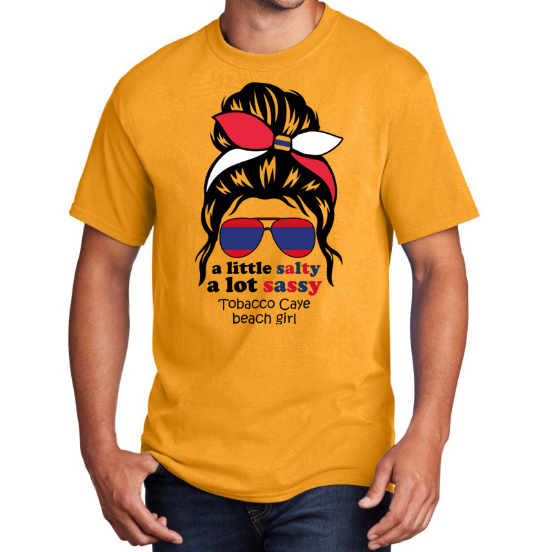 A Lot Sassy Beach Girl   Tobacco Caye Beach, Beliz Basic T-shirt | Artistshot