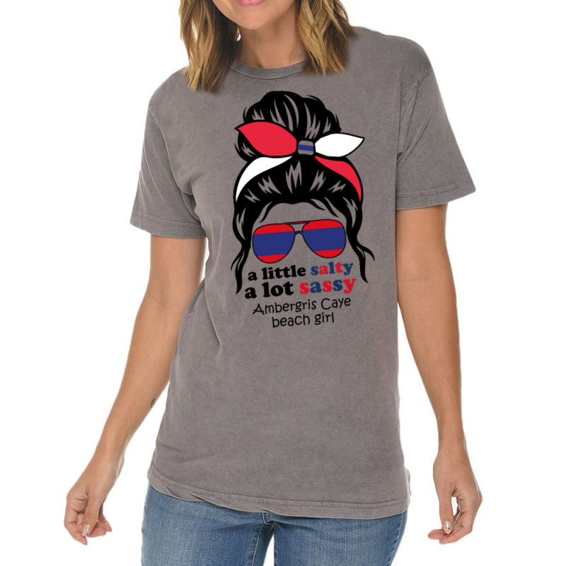 A Lot Sassy Beach Girl  Ambergris Caye Beach, Beli Vintage T-shirt | Artistshot