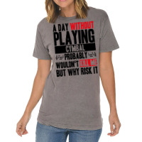 A Day Without Playing Cymbal Funny Quote Vintage T-shirt | Artistshot