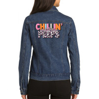 Chillin With My Peeps Ladies Denim Jacket | Artistshot