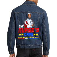 The Nurses Cape Proof That Nurses Are Superheroes Men Denim Jacket | Artistshot