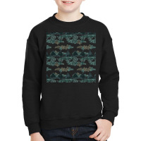 Nature Pattern T  Shirt Minimalist Leaf Line Art Illustration As A Sea Youth Sweatshirt | Artistshot