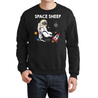 Space Sheep Awesome Astronaut Galaxy Explorer Crewneck Sweatshirt | Artistshot