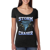 Storm Chaser Tornado Hurricane   Thunderstorm Women's Triblend Scoop T-shirt | Artistshot