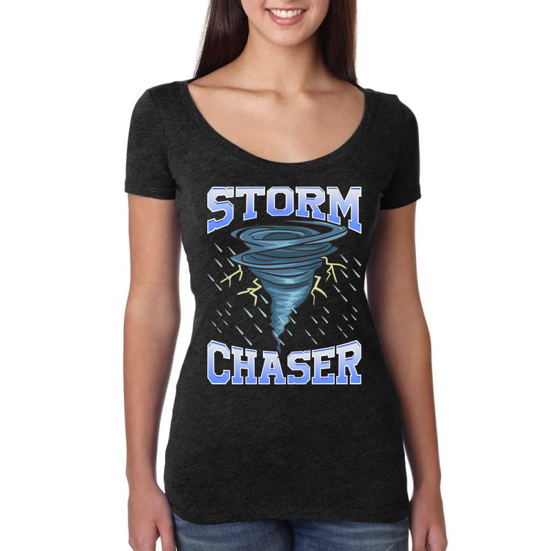 Storm Chaser Tornado Hurricane   Thunderstorm Women's Triblend Scoop T-shirt by the perfect present | Artistshot