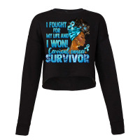 Cervical Cancer Survivor Black Woman Cropped Sweater | Artistshot