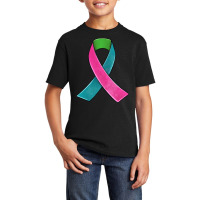 Metastatic Breast Cancer Ribbon Basic Youth T-shirt | Artistshot