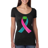 Metastatic Breast Cancer Ribbon Women's Triblend Scoop T-shirt | Artistshot