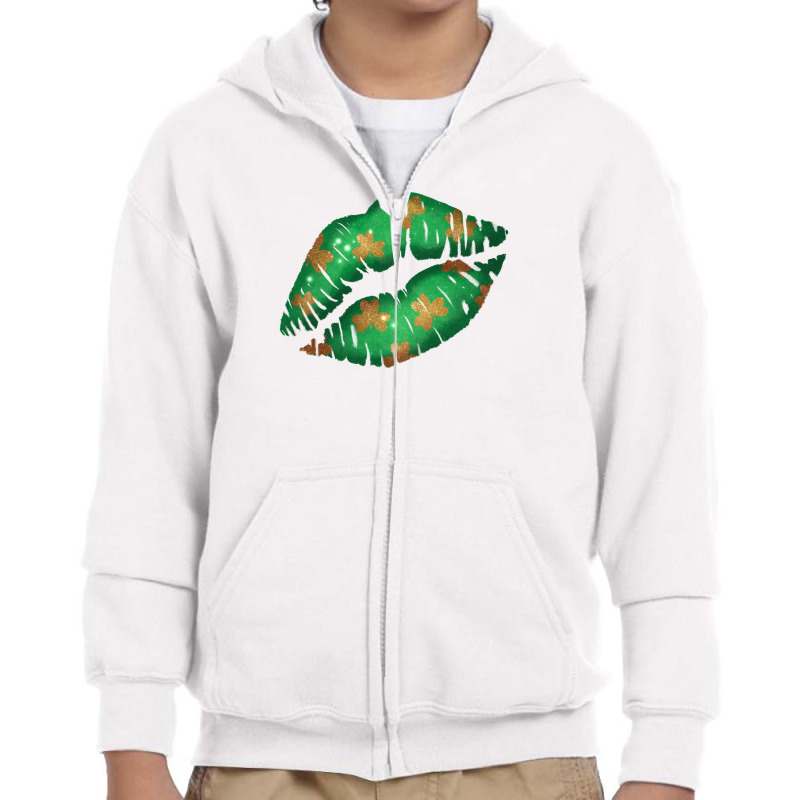 St. Patrick's Day Lip Youth Zipper Hoodie | Artistshot