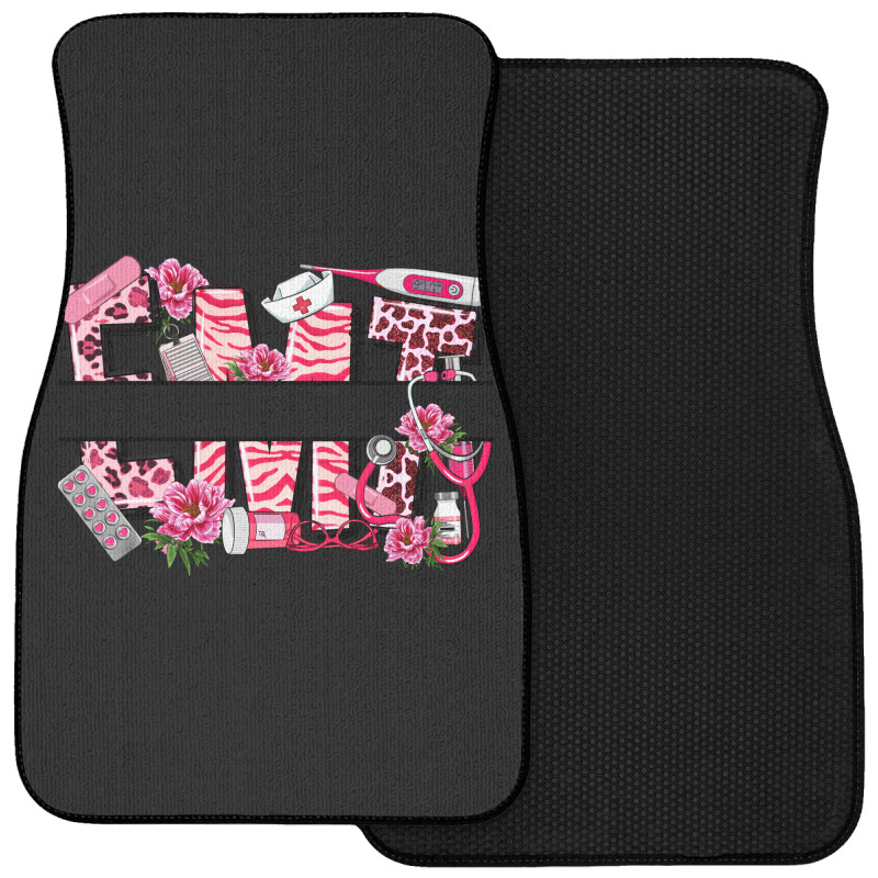 Breast Cancer Emt Emergency Medical Technician Front Car Mat | Artistshot