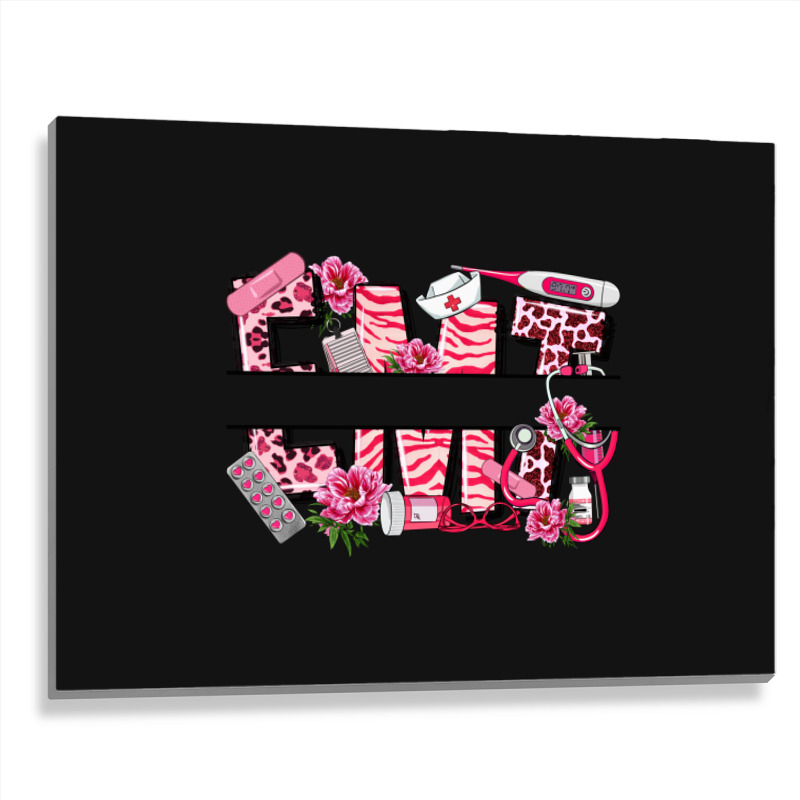 Breast Cancer Emt Emergency Medical Technician Metal Print Horizontal | Artistshot