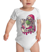 Christmas 2020 Santa Wearing Mask Funny Xmas Costu Baby Bodysuit | Artistshot