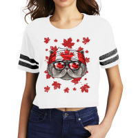 Canadian Persian Cat Patriotic Canada Flag Maple L Scorecard Crop Tee | Artistshot