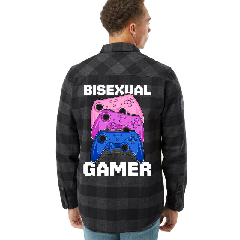 Bisexual Gamer Lgbt Kawaii Anime Gaming Bi Pride F Flannel Shirt | Artistshot