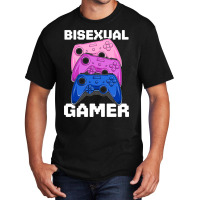 Bisexual Gamer Lgbt Kawaii Anime Gaming Bi Pride F Basic T-shirt | Artistshot