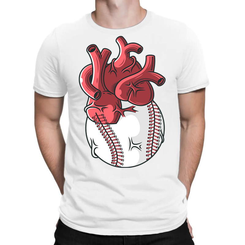 Baseball Heart Love Fast Pitch Softball Baseball P T-shirt | Artistshot