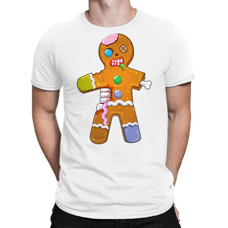 Zombie Christmas Gingerbread Man Scary Xmas Krampu T-shirt | Artistshot