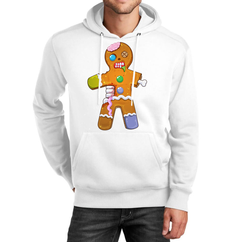 Zombie Christmas Gingerbread Man Scary Xmas Krampu Unisex Hoodie | Artistshot