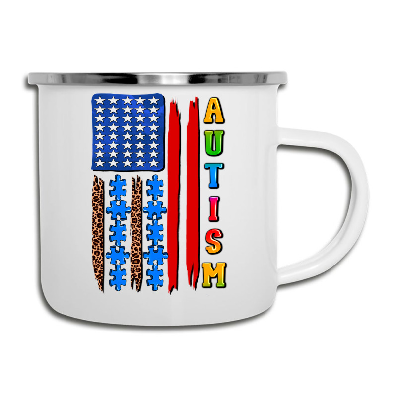 Autism American Flag Camper Cup | Artistshot