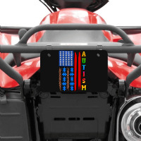 Autism American Flag Atv License Plate | Artistshot