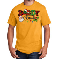 Daddy Claus Santa Christmas Lights And Holly Basic T-shirt | Artistshot