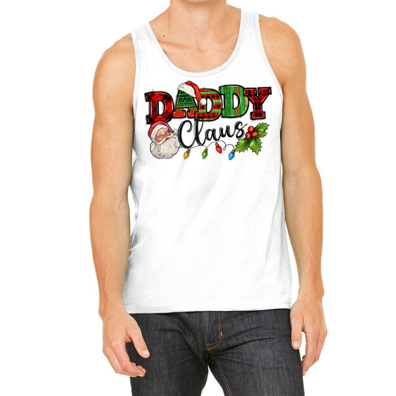 Daddy Claus Santa Christmas Lights And Holly Tank Top by NancyCooperArtShop | Artistshot