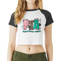 Pta Physical Therapy Assistant Raglan Crop Top | Artistshot