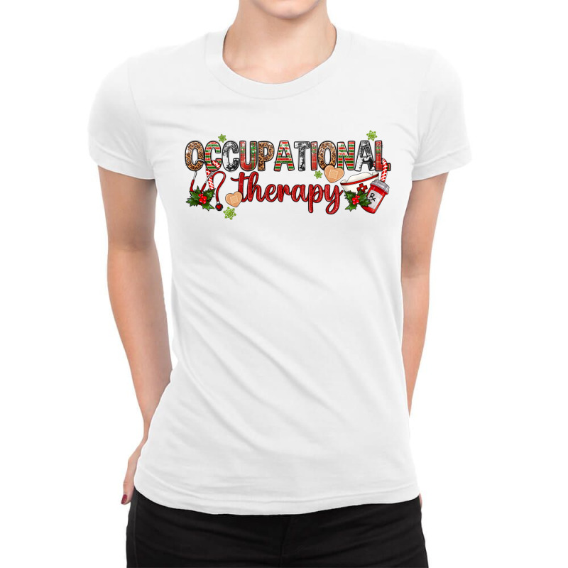 Occupational Therapy Christmas Ladies Fitted T-Shirt by Neo Western | Artistshot