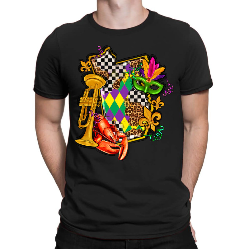 Mississippi Map Mardi Gras T-shirt | Artistshot