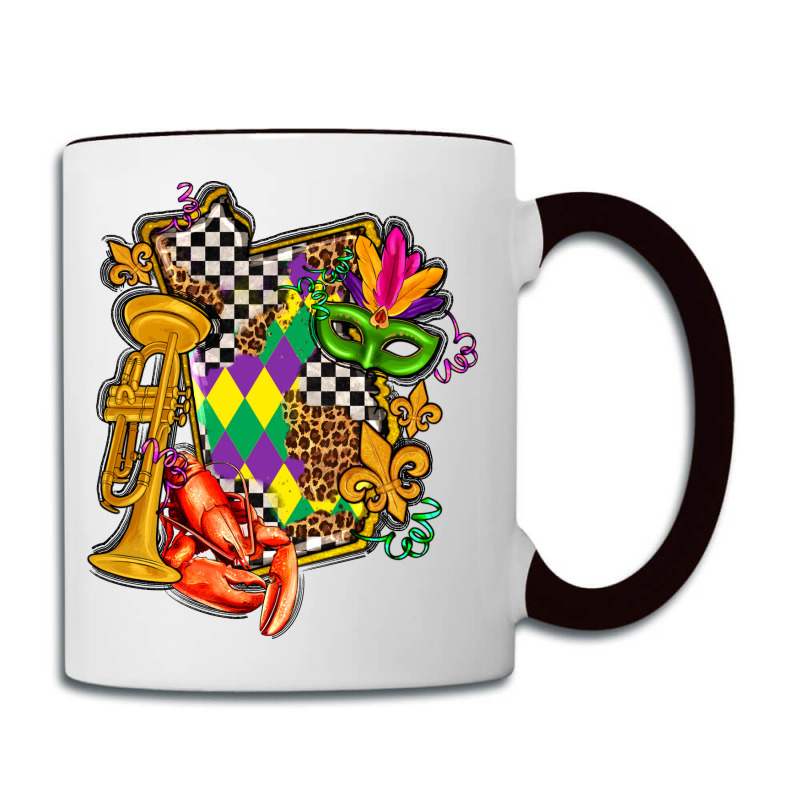 Mississippi Map Mardi Gras Coffee Mug | Artistshot