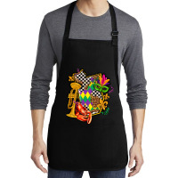 Mississippi Map Mardi Gras Medium-length Apron | Artistshot