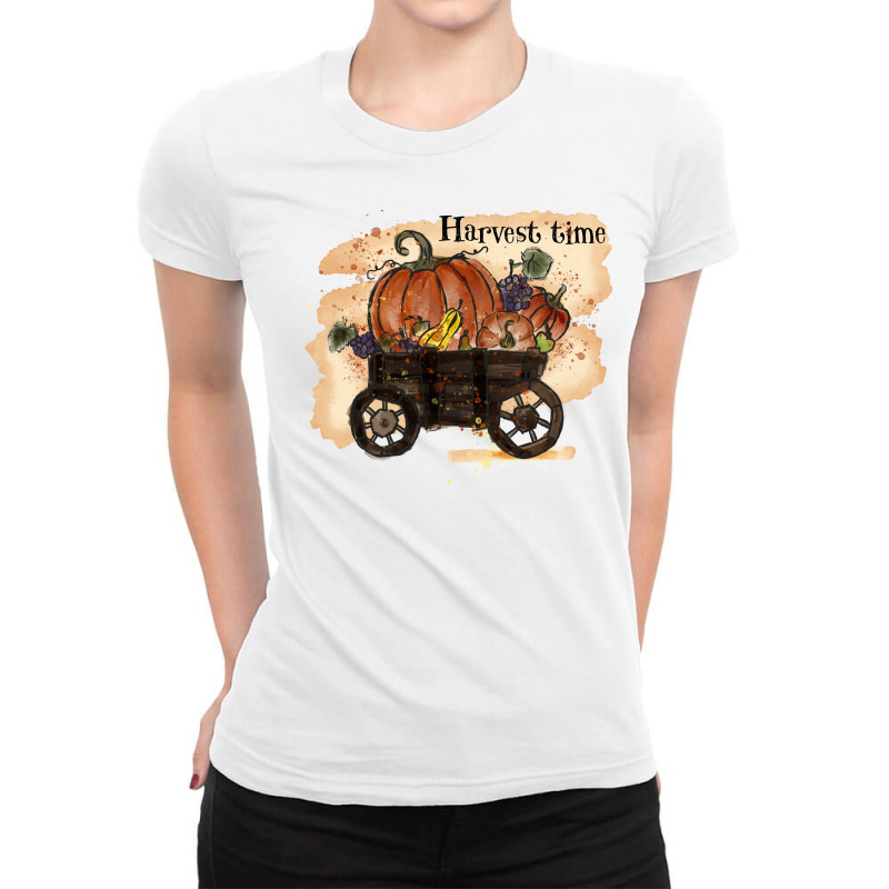 Harvest Time Sublimation Ladies Fitted T-Shirt by hernanadez | Artistshot