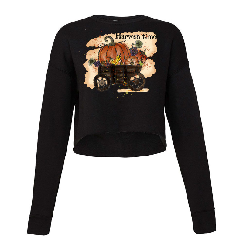 Harvest Time Sublimation Cropped Sweater by hernanadez | Artistshot