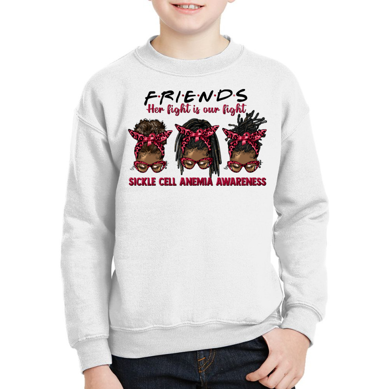 Fight Sickle Cell Alone Afro Messy Buns Youth Sweatshirt by HRA Design Shop | Artistshot