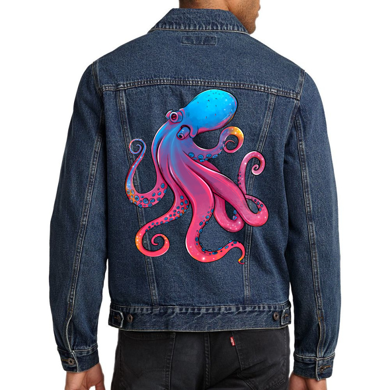 Octopus Men Denim Jacket by HRA Design Shop | Artistshot