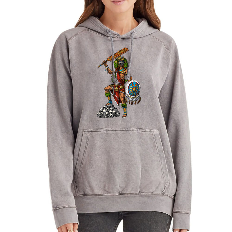 Aztec Skull Warrior Vintage Hoodie | Artistshot